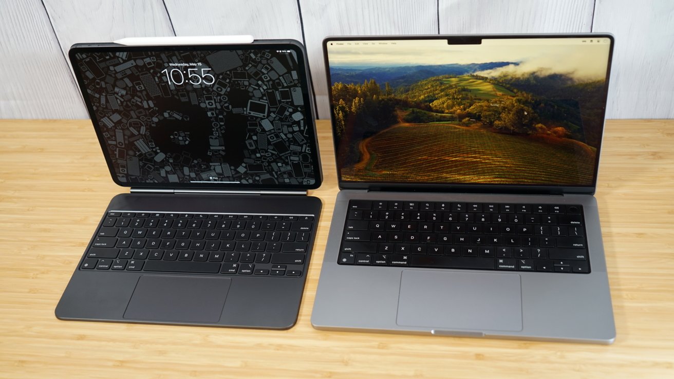 iPad Pro next to MacBook Pro on a desk